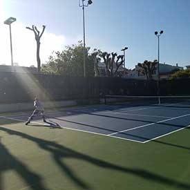 2019 July-tennis court repaved