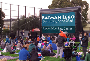 Batman Lego playing Sept 23 at Upper Noe